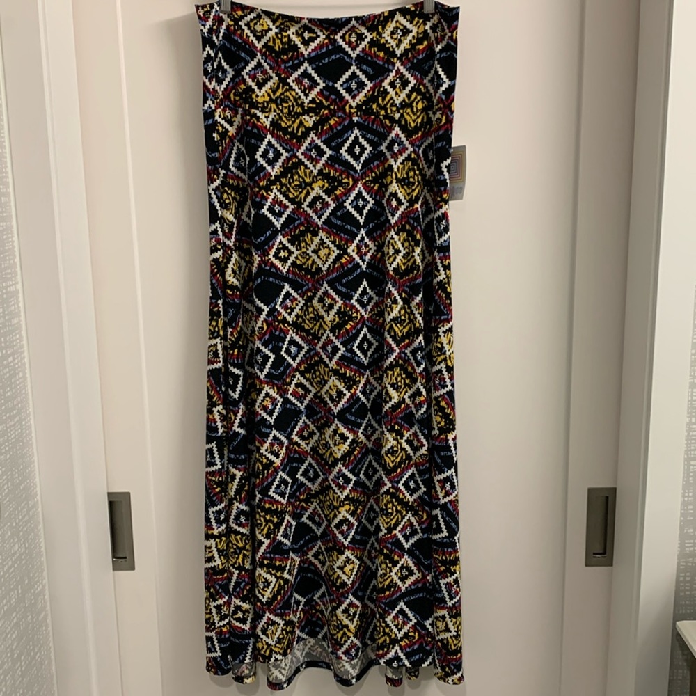 LuLaRoe XL Aztec multicolor Maxi dress